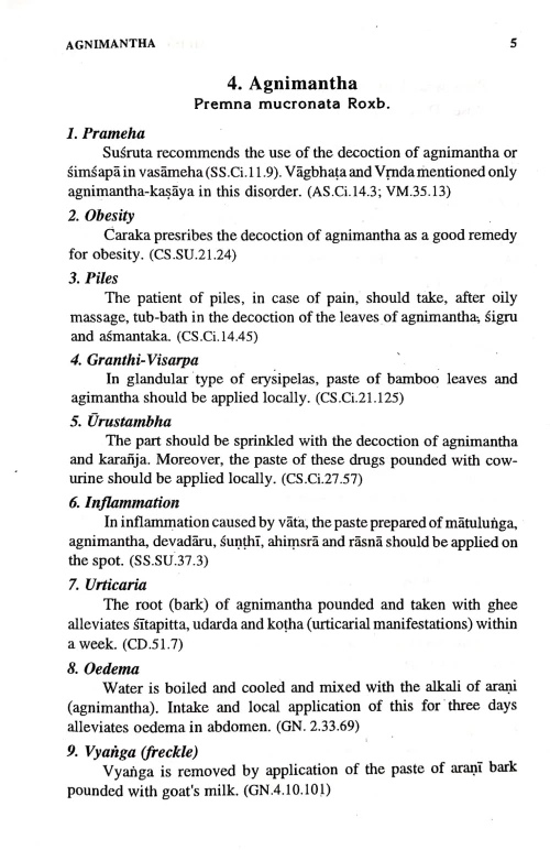 Classical Uses of Medicinal Plants